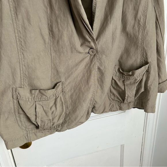 J. JILL LINEN SILK BLAZER TOP BLOUSE Sz 3X - Picture 4 of 9